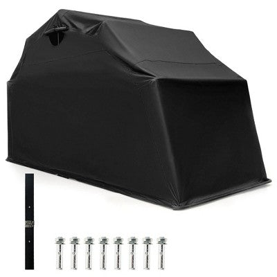  Costway 11.2' X 4.5' X 6.3' Waterproof Motorbike Storage Tent Outdoor Motorcycle Shelter