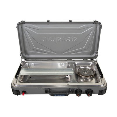  Stansport Boulder Series Propane Stove & Grill Combo
