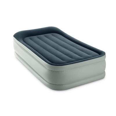  Intex Elevated 18" Premium Comfort Twin Air Mattress With Internal Pump