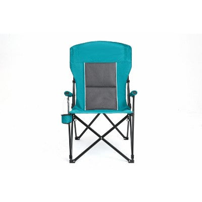  High Back Heavy Duty Lawn Chair Support 250LBS, Portable Collapsible Chair With Cup Holder