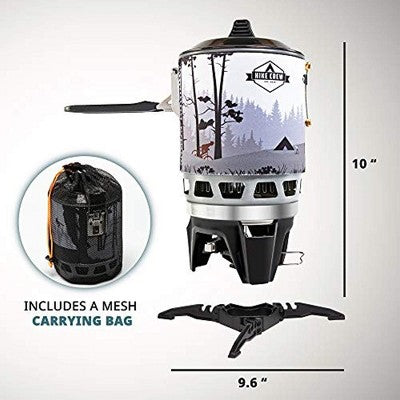 Hike Crew Portable All-In-One Outdoor Cooking System With Stove & Pot