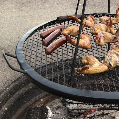 Sunnydaze Decor Sunnydaze Outdoor Camping Or Backyard Heavy-Duty Steel Round X-Marks Fire Pit Cooking Grilling Grate