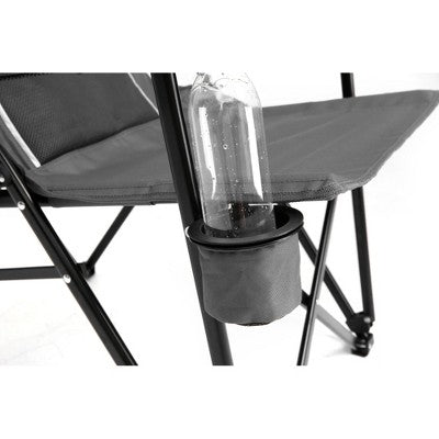  SKRAN Oversized Camping Chairs, High Back Heavy Duty Lawn Chair, Portable Collapsible Chair With Cup Holder For Outdoor, Travel, Picnic, Beach