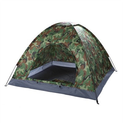 NAYSAYE Camping Tent 3-4 Person Portable Dome Tent With Glass Fiber Poles And Waterproof Design For Camping, Green