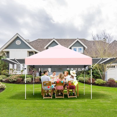  Tangkula 10x17ft Pop Up Canopy 3 Height Adjustment Folding Tent With Roller Bag