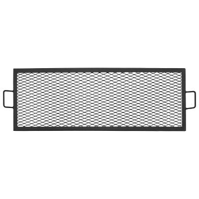 Sunnydaze Decor Sunnydaze Outdoor Camping Or Backyard Heavy-Duty Steel Round X-Marks Fire Pit Cooking Grilling BBQ Grate