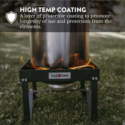  GasOne Outdoor Cooker With High Pressure Steel Braided Hose Propane Burner Camp Stove, B-5200K