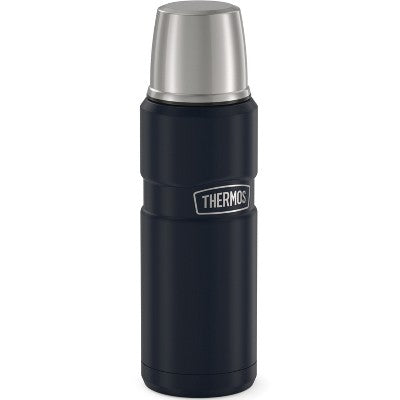  Thermos® 16-Ounce Stainless King™ Vacuum-Insulated Stainless Steel Compact Bottle (Matte Blue)