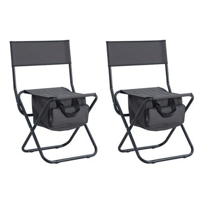  Folding Outdoor Chair With Storage Bag, Portable Chair For Indoor, Outdoor Camping, Picnics And Fishing