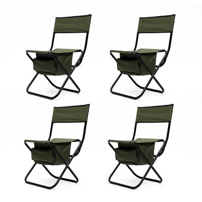  YUHAO 4PCS Outdoor Storage Bag Portable Folding Outdoor Chair For Camping Picnics Fishing，Green
