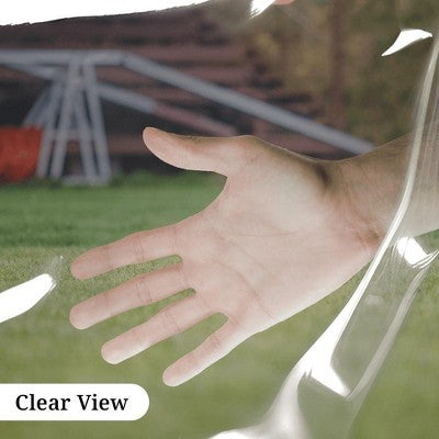  Covers&All Heavy Duty Multipurpose Clear Tarp With Grommets, Waterproof 20mil Vinyl Material Designed For Indoor Or Outdoor Use