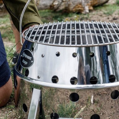  Petromax Replacement Atago Grilling Grate For Outdoor Atago Camp Grill, 13.4 Inch Diameter Stainless Steel Upper Grate
