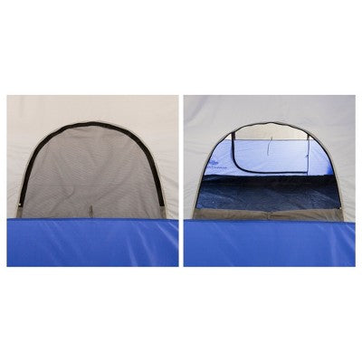  6-Person Family Camping Tent – Rebel Bay Water-Resistant Dome Shelter With Removable Rain Fly And Carry Bag – Camping Gear By Wakeman Outdoors (Blue)