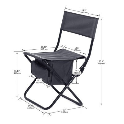  PAGED Outdoor Camping Chair,Portable Folding Camping Chair With Storage Bag For Outdoor Travel Lawn Backyard