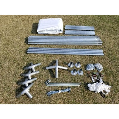  Party Tents Direct Weekender West Coast Frame Party Tent, White,10 Ft X 10 Ft