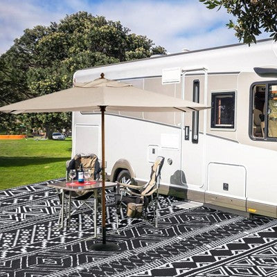  Waterproof Outdoor Rug - Reversible Patio Carpet, UV & Stain Resistant, Portable RV Mat For Camping, Deck, Picnic