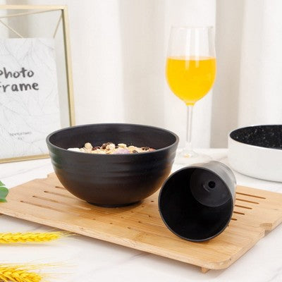  Itopfox Wheat Straw Dinnerware Set For 8, Includes Plates, Bowls & Cups, Unbreakable & Dishwasher Safe, Perfect For Parties, Picnics & Everyday Use
