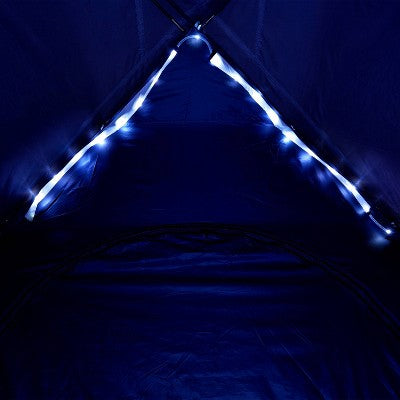  Coleman 8' Skydome 4 Person Family Tent With LED Lighting