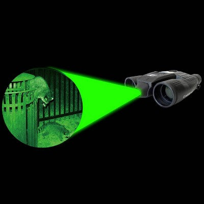  Cassini K-9MKIII 12x32mm Day/Night Green Laser Binoculars - Black