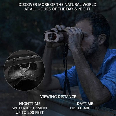  Hike Crew Tactical Gear Night Vision Binoculars W/Digital Camera