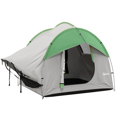  Cesicia 7.5' L X 6.9' W X 6.9' H SUV Tent, 2000mm Waterproof Truck Tent With 3 Doors And Mesh Window, For 5-6 Person Camping