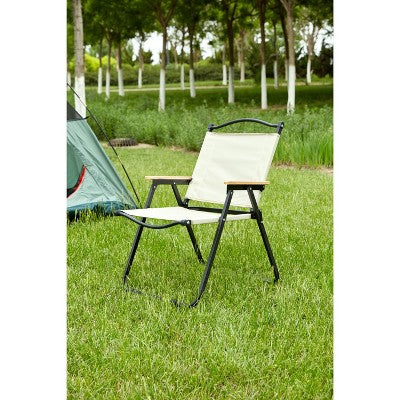  Gulches Outdoor Portable Chairs - Beige Folding Chair For Camping, Picnics, And More, 280 Lbs Capacity