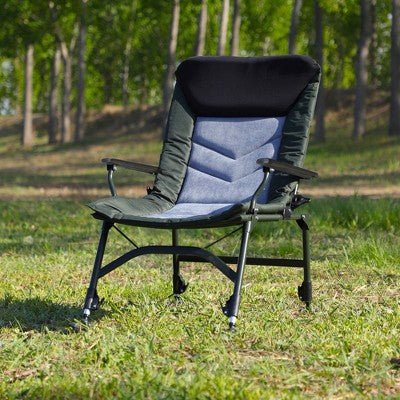  Camping Lounge Chair, Portable Folding Reclining Camping Chair With Adjustable Backrest For Indoor And Outdoor Camping Hiking Fishing,Green+black+grey