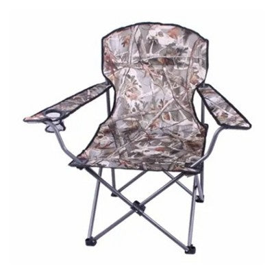  Four Seasons Courtyard Oversized Folding Lounge Chairs Outdoor Patio Portable Seating Furniture Set With Armrests And Cupholders, 4 Pack, Camo