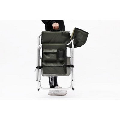 YUHAO 2PCS Outdoor Storage Pockets Lightweight Oversized Directors Chair，Padded Folding Outdoor Chair For Camping Picnics Fishing，Green