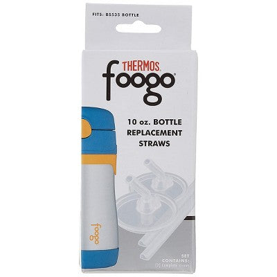  Thermos Foogo 10 Oz. Bottle Replacement Straw Set 2-Pack - Clear