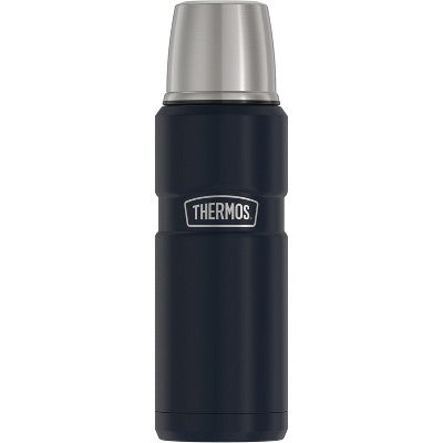  Thermos® 16-Ounce Stainless King™ Vacuum-Insulated Stainless Steel Compact Bottle (Matte Blue)