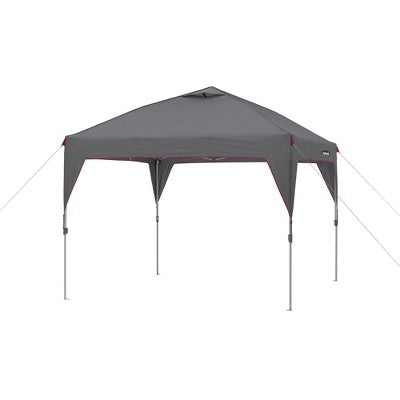  CORE Set Of 2 300-Pound Capacity Padded Hard Arm Chair W/Storage Pockets & Carry Bag W/Instant 10-Foot Outdoor Pop-Up Shade Canopy Shelter Tent, Gray