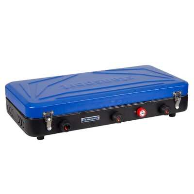  Stansport Triple Burner Propane Stove Blue
