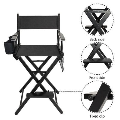  Karl Home Folding Director Chair Black