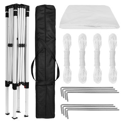  Flash Furniture 8'x8' Outdoor Pop Up Event Slanted Leg Canopy Tent With Carry Bag