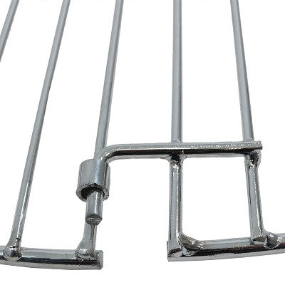 Sunnydaze Decor Sunnydaze Outdoor Camping Portable Heavy-Duty Foldable Chrome-Plated Fire Pit Cooking Grill Grate