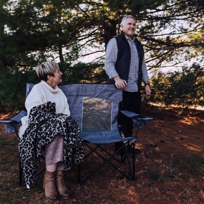 Kijaro 2 Person Camping Duo Chair - Hallett Peak Gray