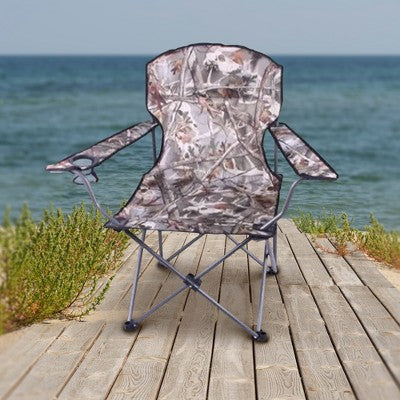  Four Seasons Courtyard Oversized Folding Lounge Chairs Outdoor Patio Portable Seating Furniture Set With Armrests And Cupholders, 4 Pack, Camo