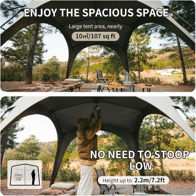  Naturehike Cloud Boundary Sun Shelter - 60S Instant Pop Up Canopy Tent For Camping, Tailgating, Sporting Events & Outdoor Activities