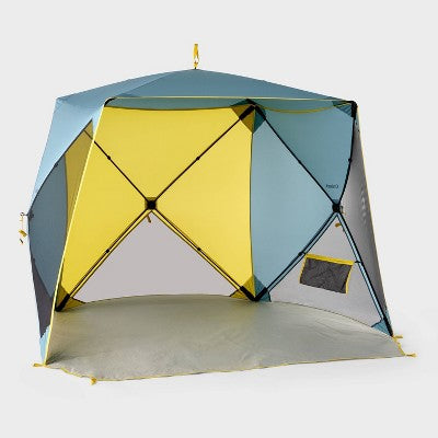  Beach Shelter Yellow - 4 Hub Shelter - Embark™: Outdoor Sun Protection, UPF 50+