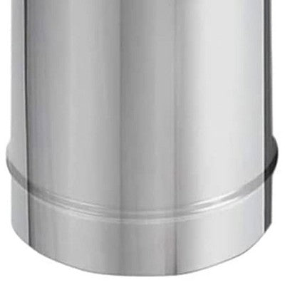  DuraVent DuraBlack 24 Inch Long X 8 Inch Diameter Single Wall Wood Burning Stainless Steel Stove Pipe Connector To Vent Smoke And Exhaust