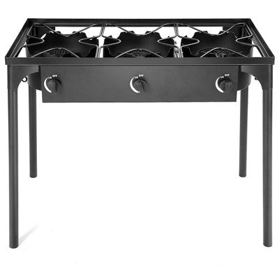  Tangkula Outdoor 3-Burner Stove High Pressure Propane Gas Camp Stove 225,000 BTU
