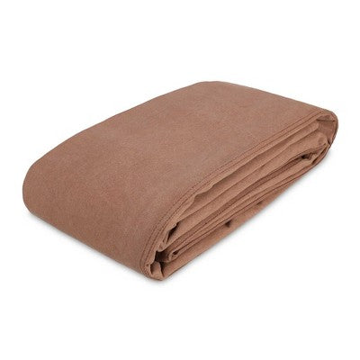  White Duck Canvas Tarp Outdoor Heavy Duty Water-Resistant Tarpaulin Cover, 18 Oz Loomstate Cotton With Stainless Steel Grommets