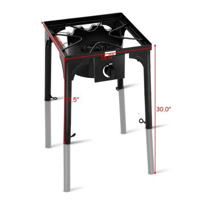  Costway Portable Propane 100000BTU Single Burner Outdoor Camp Stove W Adjustable Legs