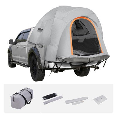  VEVOR Truck Bed Tent, 5.5'-6' Pickup Truck Tent With Rain Layer And Carry Bag, Waterproof PU2000mm Double Layer Truck Tent For Camping, Gray