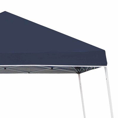  Z-Shade 10 X 10 Foot Push Button Angled Leg Instant Shade Outdoor Canopy Tent Portable Shelter With Steel Frame And Storage Bag, Navy