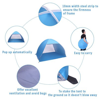 Karl Home | 2-Person Blue Camping Tent