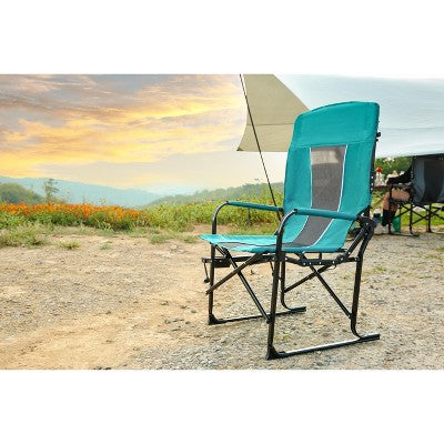  Camping Directors Chair, Heavy Duty,Oversized Portable Folding Chair With Side Table, Pocket For Beach, Fishing,Trip,Picnic,Lawn Blue
