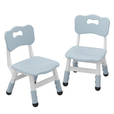  2-Pack Adjustable Kids Chairs - Plastic Toddler Seats With Hammock Style For Boys & Girls
