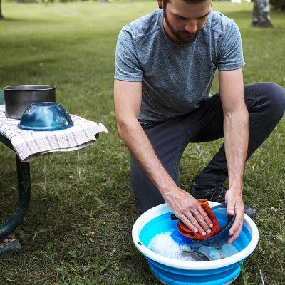  Coghlan's Camping Outdoor Collapsible Sink - White/Blue